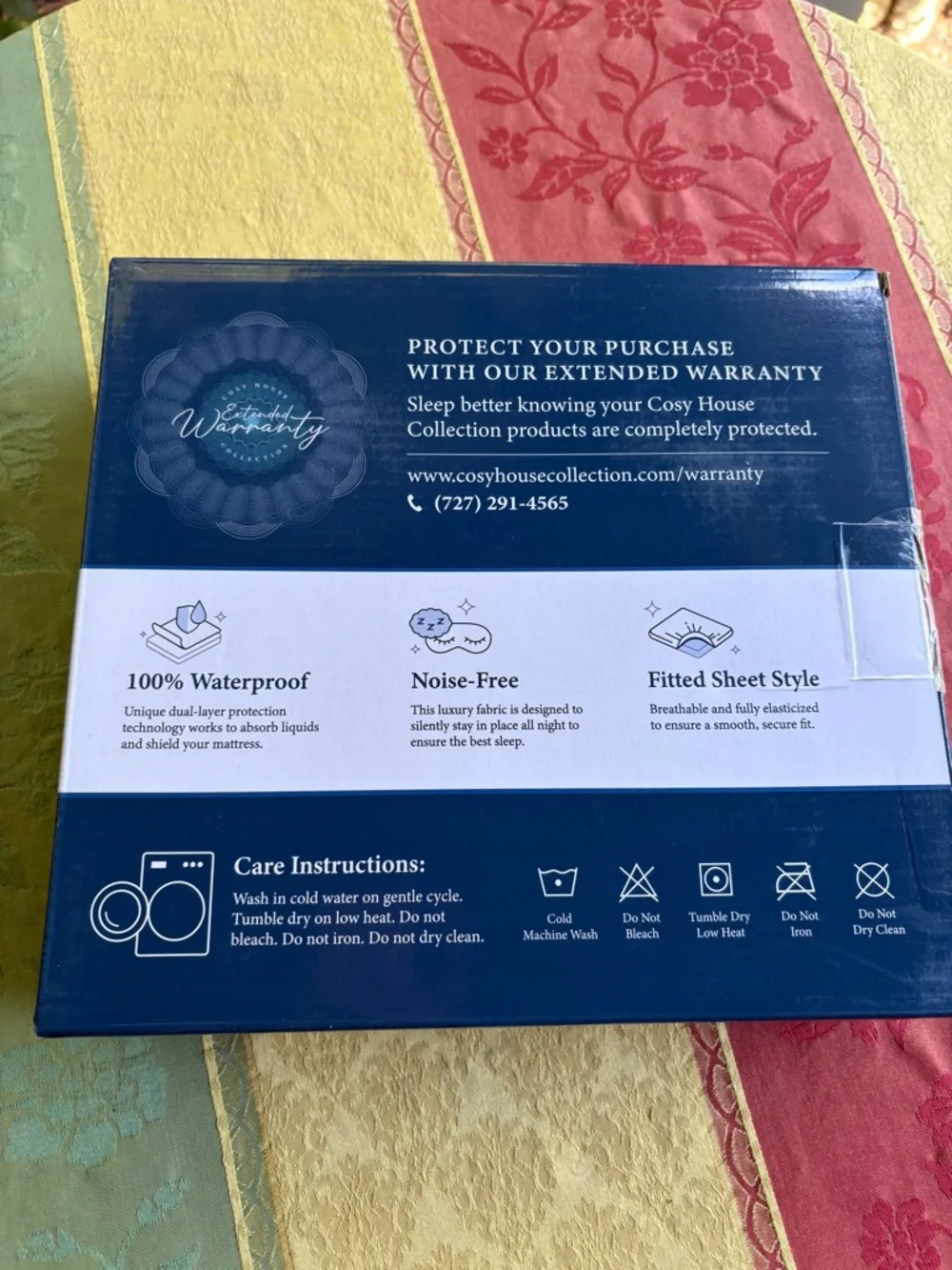 White Mattress Protector - Cal King
